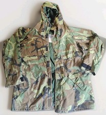 Vintage Raven Industries Woodland Camo Parka Jacket XL USA Made Military Style