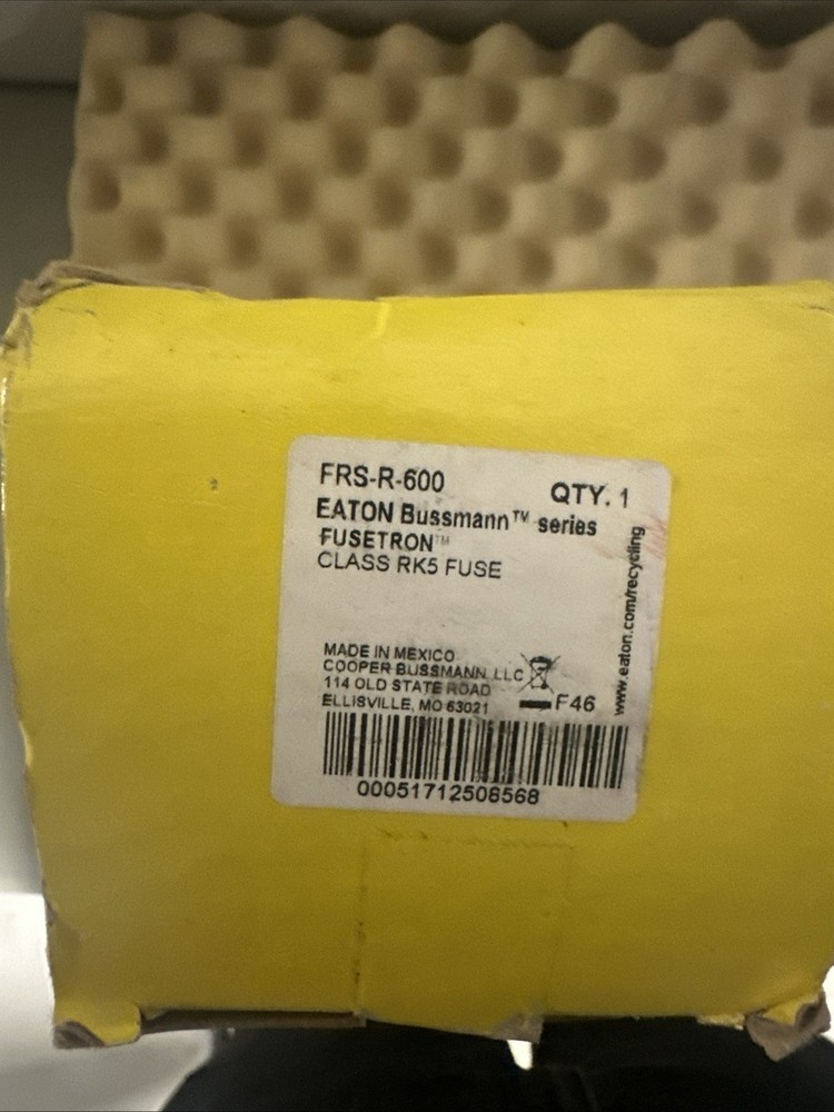 Bussmann FRS-R-600, 600 VAC, 600 A, Class RK5, Fuse,
