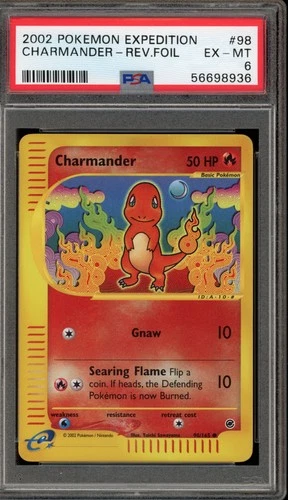 Pokemon Charmander Expedition Reverse Holo #98 PSA 6