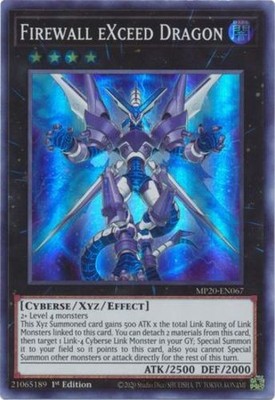 3 x Firewall eXceed Dragon - MP20-EN067 - Super Rare - 1st Edition Near Mint, En