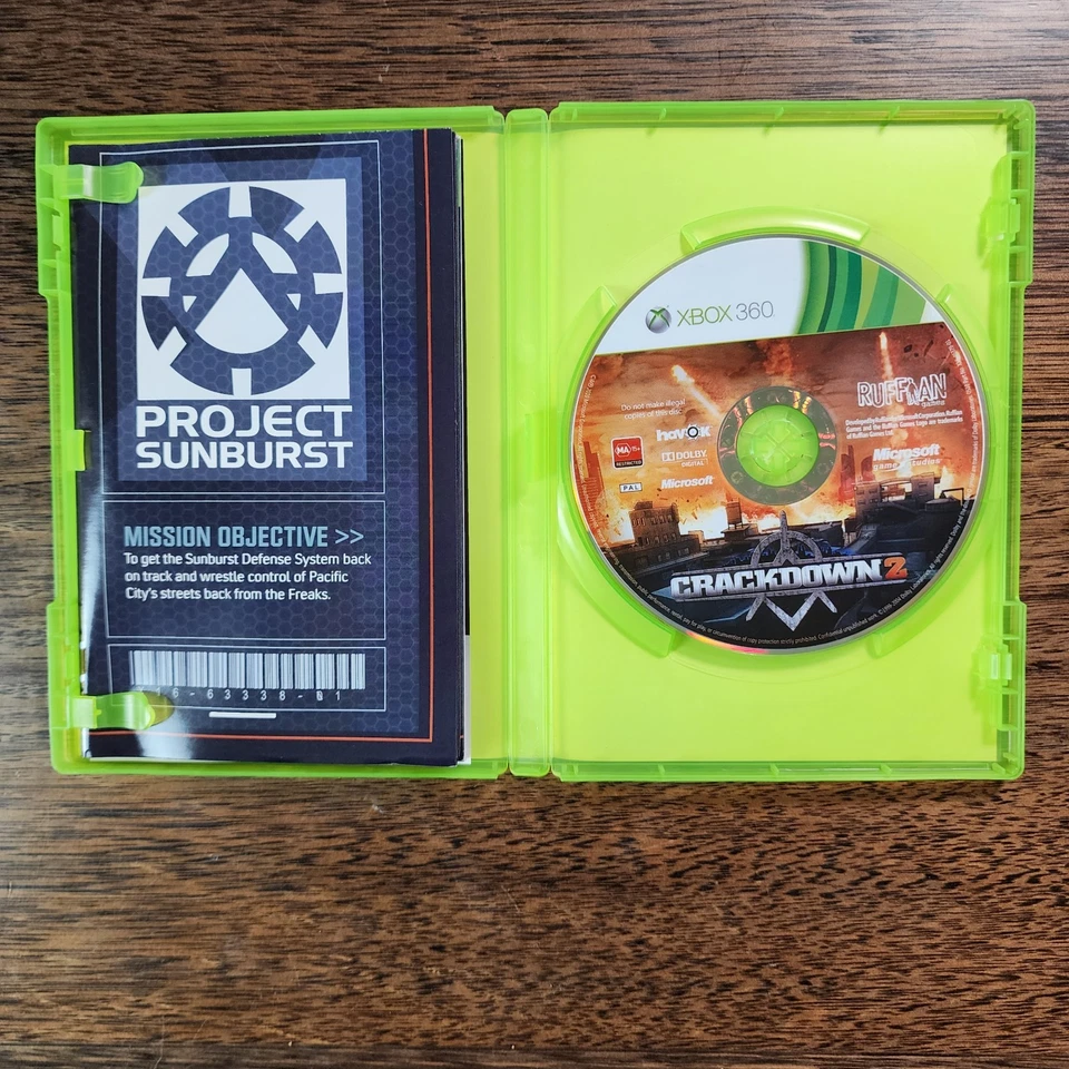 Crackdown 2 Xbox 360 Manual & Map PAL Complete Free Postage AUS - Image 3 of 4