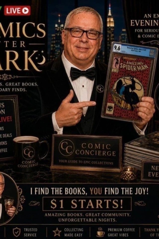 Super/Action/Justice Hour! With The Comic Concierge, $2 Starts $9 Max Ship