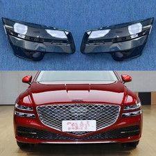 For Hyundai Genesis G80 2021-26 Headlights Headlamps Lampshade Lens Cover Pair