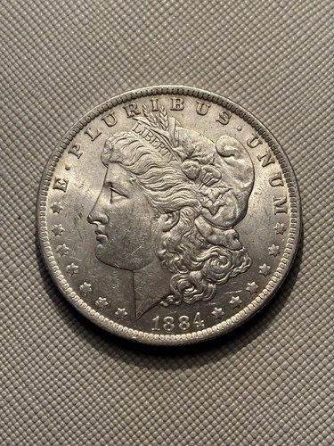 1884 O Morgan Silver Dollar Uncirculated Mint State Full Detail ￼