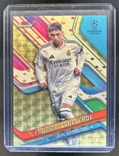 Marketplace image: 2024-25 Topps Finest UEFA Federico Valverde SuperFractor #1/1 Real Madrid