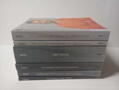 2024 2025 Barbri Bar Exam Review 6 Book Full Set UBE MEE Conviser Testing MBE