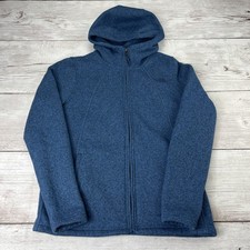 The North Face Women's M Full Zip Fleece Hoodie Jacket Blue EXC Cond Free Ship