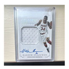 2014-15 Panini National Treasures Colossal Jersey Signatures Hakeem Auto 20/35