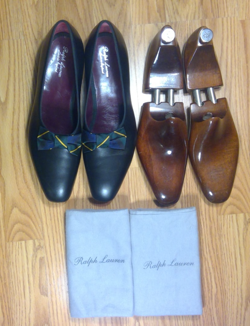 Ralph Lauren Purple Label Edward Green Black Crocodile Leather Derby 9.5/10 Edward Green × Ralph Lauren Purple Label Black Crocodile  main image 4