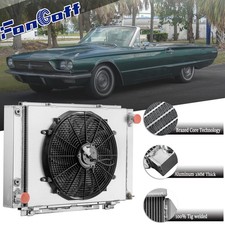 3 Row Radiatorshroud Fan For 1961-66 Ford Thunderbird T-bird 6.4l 6.6l 7.0l