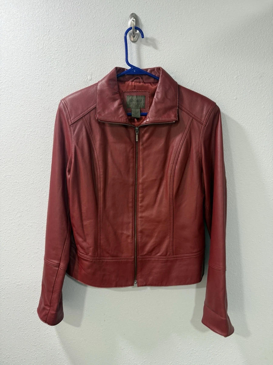 Blazer Doublé Cuir Marron John Paul Richard - Taille S - Neuf Avec Petites Imperfections