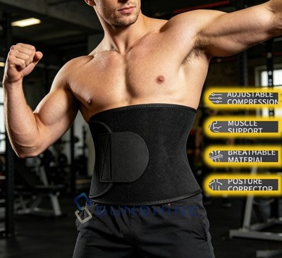 Sports Yoga Slim Body Shaper Sweat Stomach Wrap Waist Trimmer Enhancing Fitness