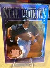 Upper Deck Star Rookies Rookie Greg Norton #8 Chicago White Sox Baseball Card. rookie card picture
