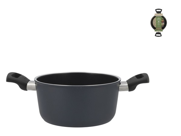 Ballarini Casseruola Cervia Aluminium Antihaft Beschichtung 2 Griffe Anthrazit-image