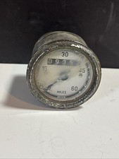 Vintage VDO White Face Speedometer 60mm Working Made In Germany Scooter