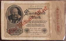 Germany Hyperinflation Banknote Lot 1922–1933 1 Billion & Million Mark Reichsban