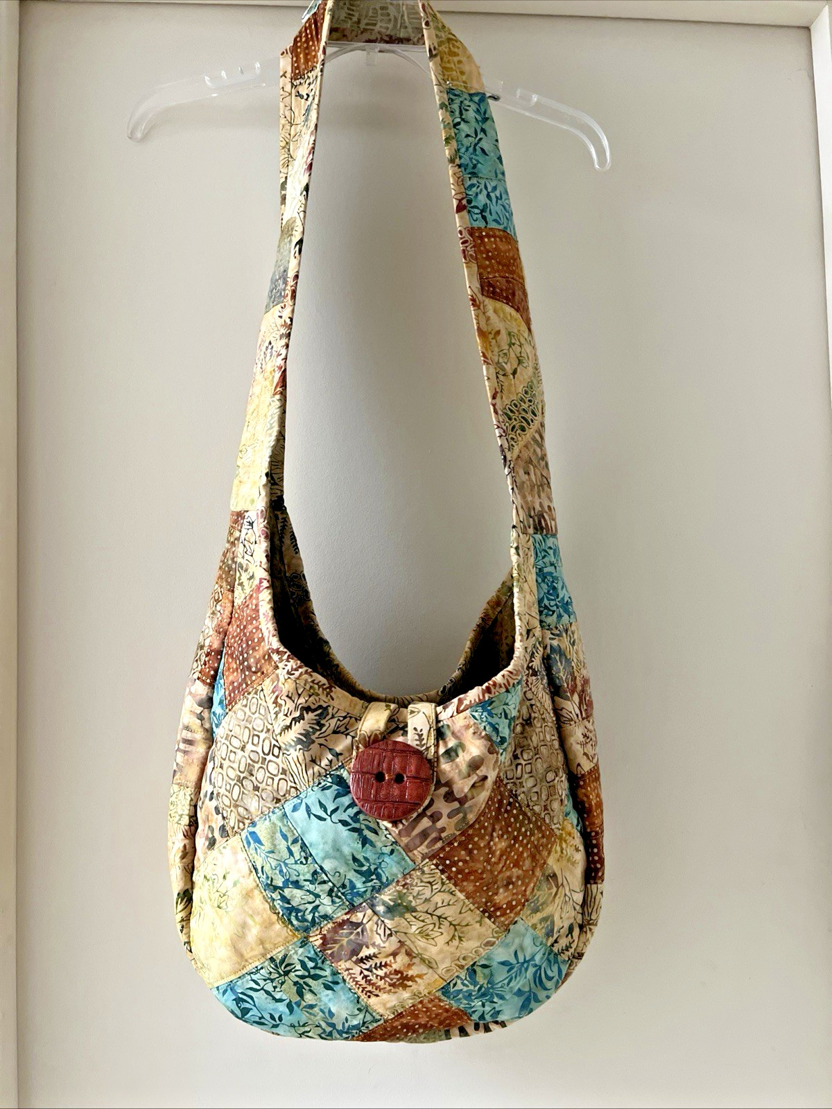 Crossbody Brown Handmade Patchwork BOHO Casual Hi… - image 15