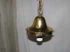 Antique Brass Schoolhose Pendant. 6" Fitter- Rewired — photo 8
