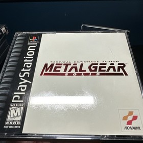 Metal Gear Solid (PlayStation 1 PS1) Game and Case Tested Working