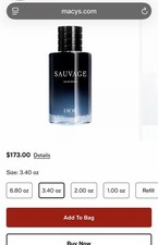 Dior Sauvage Eau de Toilette Natural Spray 100 ml / 3.4 fl oz