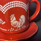 Temp-tations Doodle Doo 20-oz Mug w/ Lid It, Spoon & Coaster in Red — photo 6
