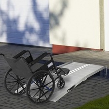 Portable Wheelchair Ramp -Skidproof, Sturdy, anti-corrosive aluminum alloy