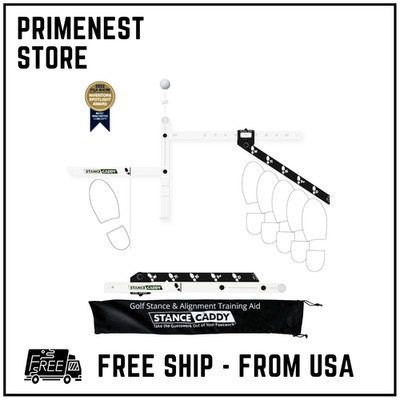 Golf Stance and Alignment Training Aid   Setup Left & Right Handed 