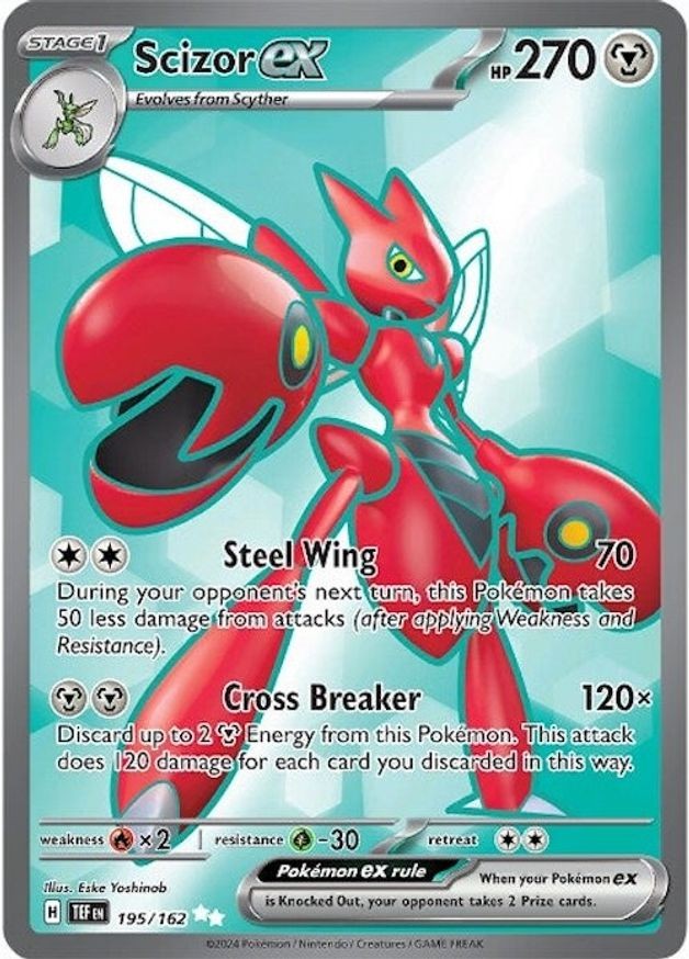 Pokemon Scizor ex (195/224) Temporal Forces NM HOLO