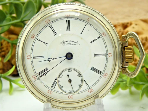 Antique 18 size waltham 17 jewel grade 87 side winder pocket  circa late 1890s