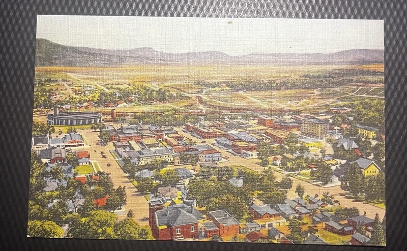 Bird’s Eye View of Raton, New Mexico from Goat Hill Vintage Postcard