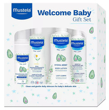 Fresh Brand New Mustela Welcome Baby Gift Set 4pc Set