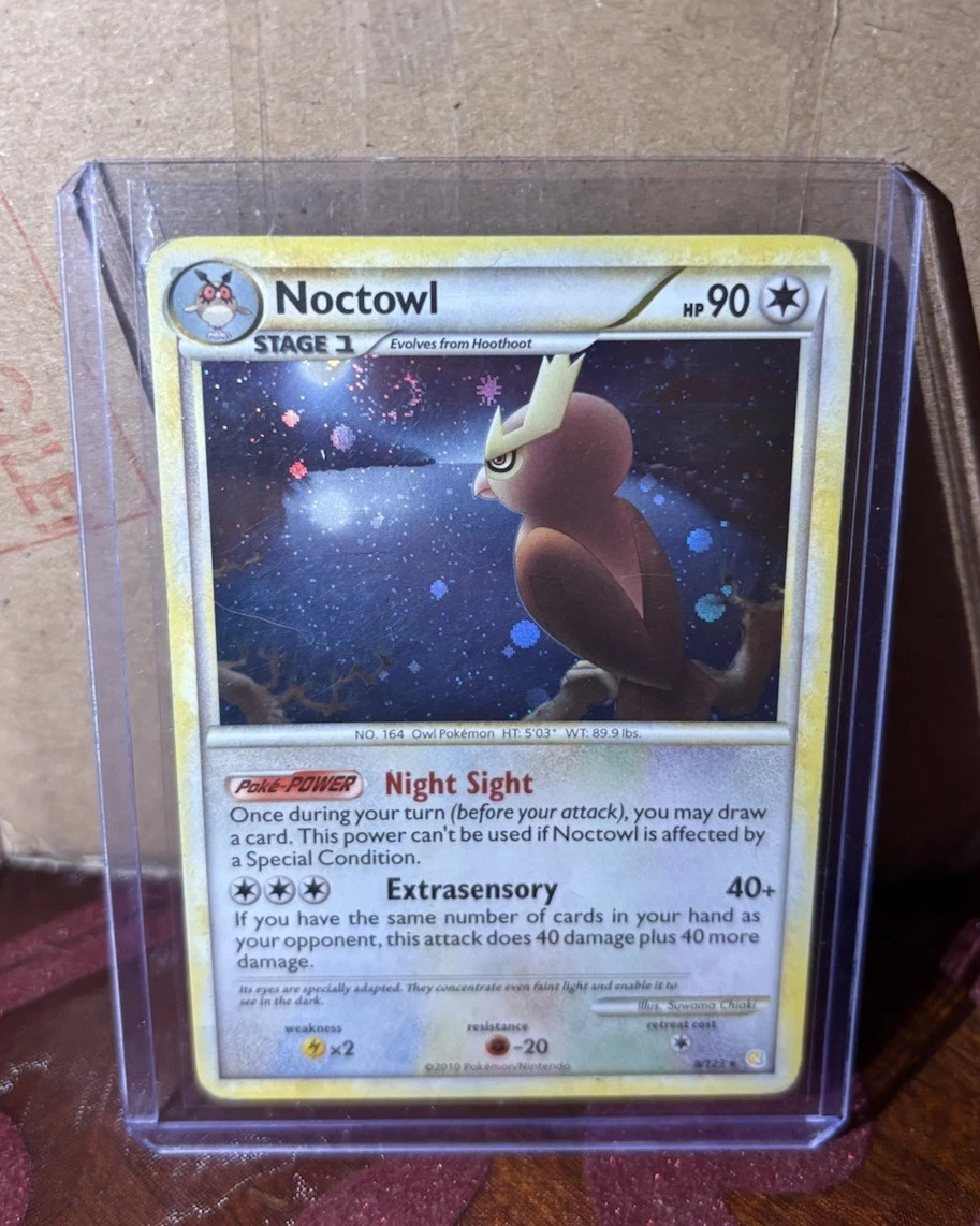 Noctowl Holo Rare HeartGold SoulSilver 8/123
