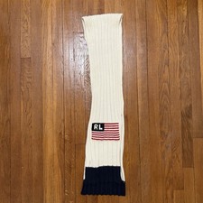 Polo Ralph Lauren Jeans Copmany Mens Scarf 72   Usa Flag