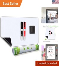 Magnetic Dry Erase Board Fridge White Board Sheet 20x13 inch, Flexible Large ...