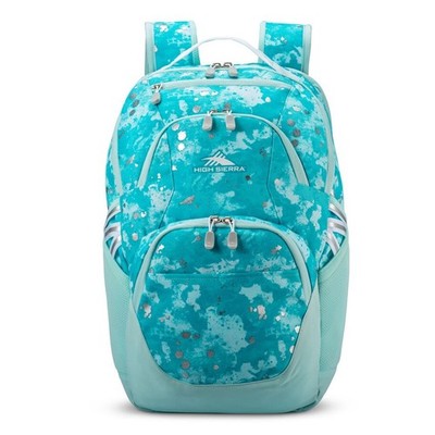 NWT High Sierra Swoop SG Laptop Backpack- 'Art Class'  Teal Mint Sky Blue 30L