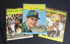 1970 1971 1972 Greenbay Packers Yearbooks