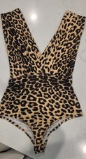 Leopard bodysuit for women S