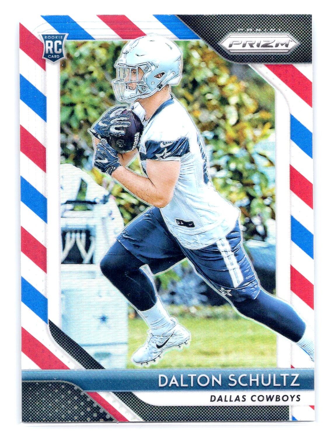Dalton Schultz 2018 Panini Prizm #277 Red White and Blue RC Rookie