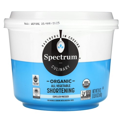Organic All-Vegetable Shortening, 24 oz (680 g)