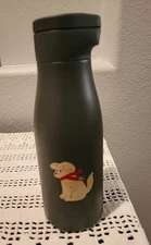 NWT Starbucks x MiiR 2025 Holiday Dark Grey Puppy SS Bottle Tumbler - 14 oz