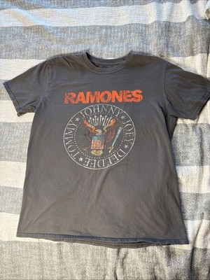 00s Ramones Big Logo Band Tee Vintage T Shirt Streetwear Mans Size L