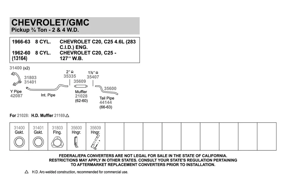 For Dodge W100 Series 60 Quiet-Flow Steel Round Aluminized Exhaust Muffler Foto 3 de 4
