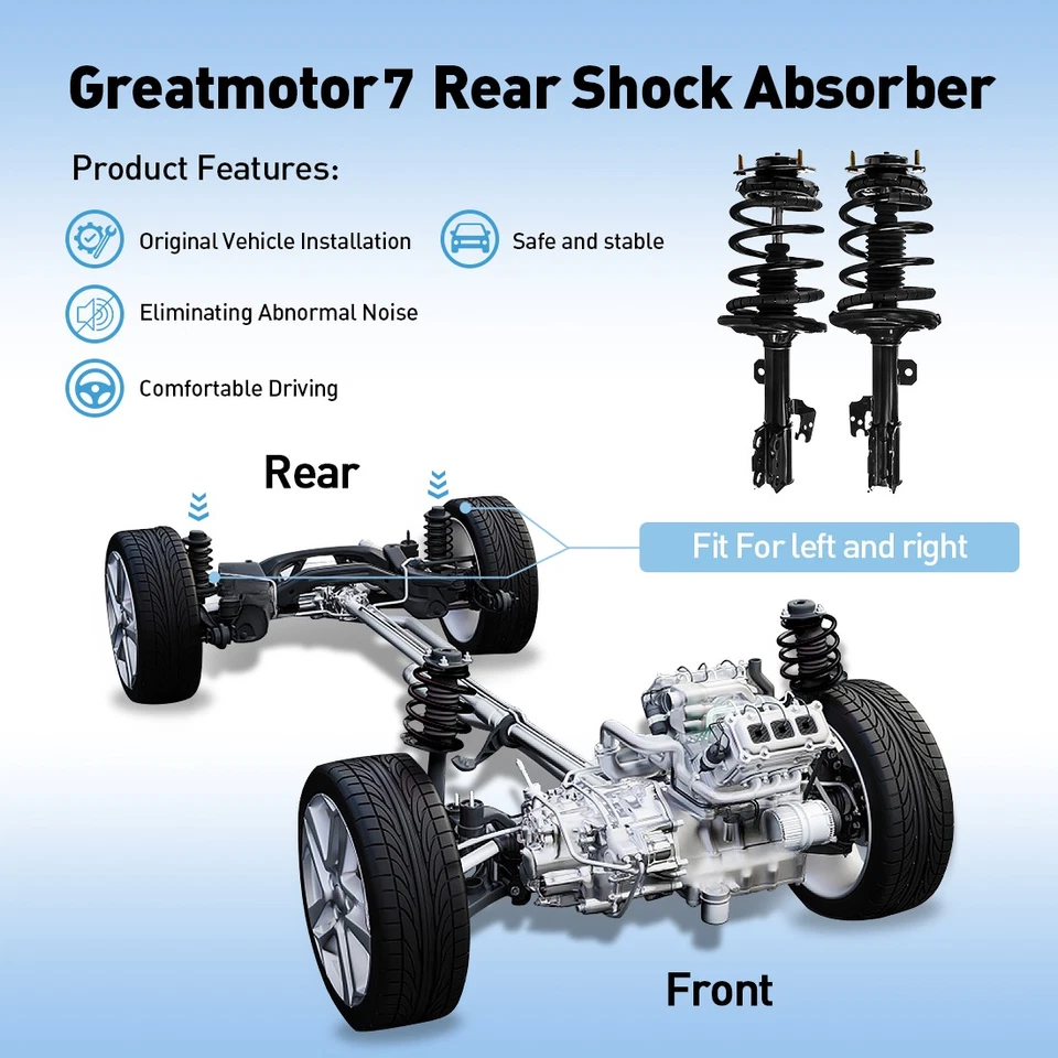 Amortiguador delantero trasero Monroe 4 piezas para International Harvester 150 1975-1975 Foto 2 de 4