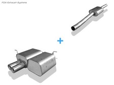  Komplettanlage ab Kat BMW 3er E46 316Ti u. 318Ti Compact 2x80mm rund