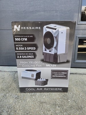 NEW Hessaire 900 CFM 2-Speed Portable Evaporative Cooler for 350 sq. ft. in Gray