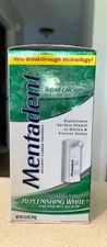 Sealed Mentadent Fluoride Toothpaste Peppermint Fusion Replenishing White