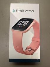 Fitbit Versa Smart Watch, Peach/Rose Gold Aluminium, One Size S  L Bands Inclu