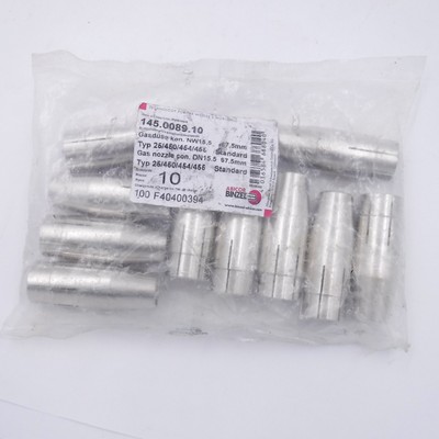 10 Pack Abicor Binzel 145.0089.10 Gas Nozzles 67.5mm Conical Type 25 450 454
