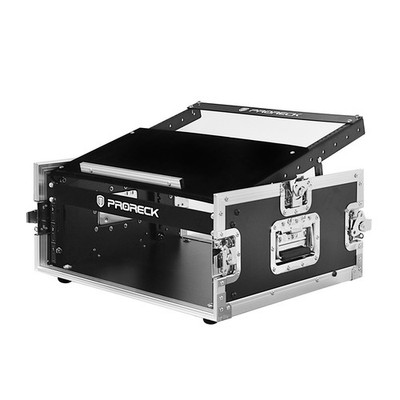 PRORECK 10U 20'' Slant Mixer Rack Case Plywood Road Case DJ Audio Gear