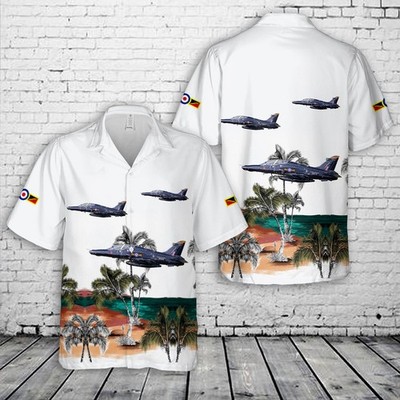 Royal Air Force No 4 Squadron RAF BAE Hawk T2 Hawaiian Shirt
